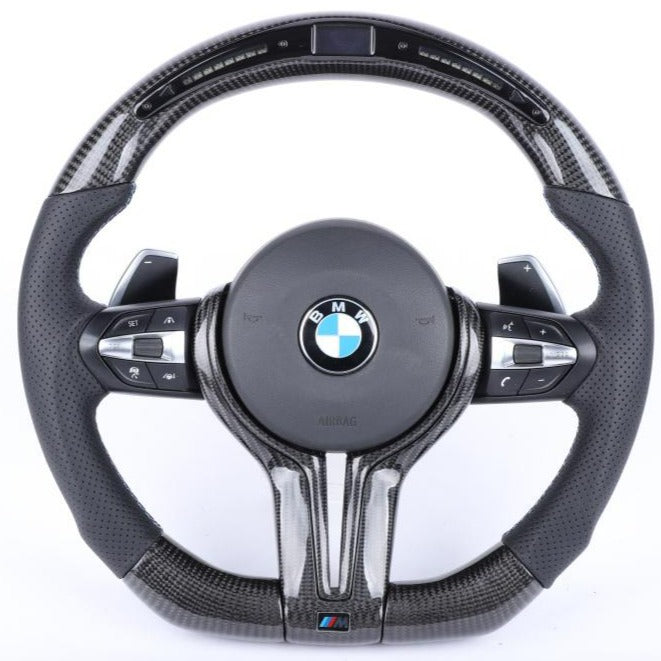  Volante BMW M-Sport Style personalizable de fibra de carbono/Alcantara – Race haus