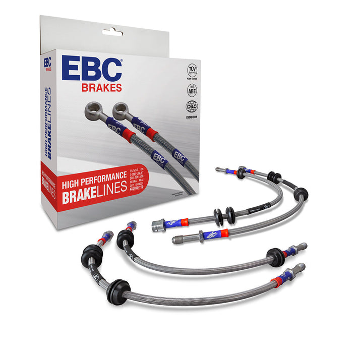 EBC Brakes BMW F87 M2 Braided Brake Line Set BLA2107-4L
