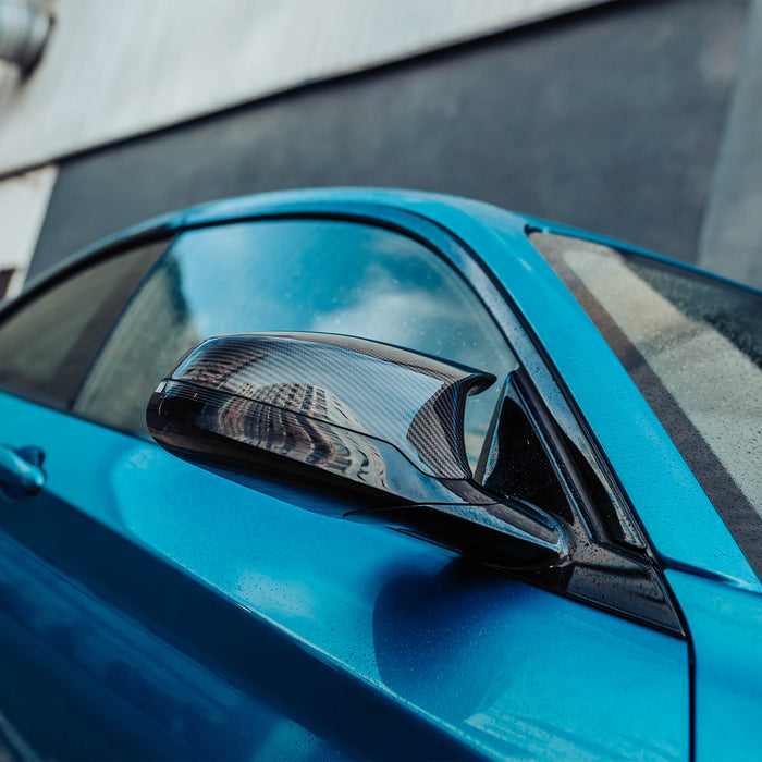 MHC+ BMW M3/M4/M2 Competition RHD Wing Mirror Covers In Pre Preg Carbon Fibre – F80/F82/F83/F87