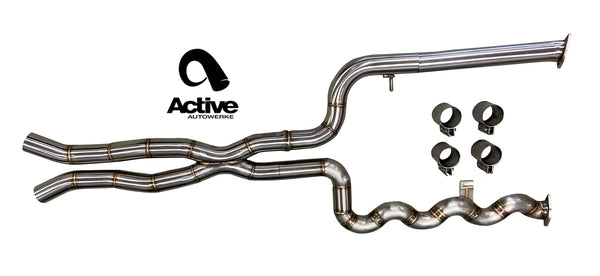 Active Autowerke G80/G82 M3/M4 Signature Equal Length mid-pipe (US Patent 11248511, UK and EU patent 3882441)