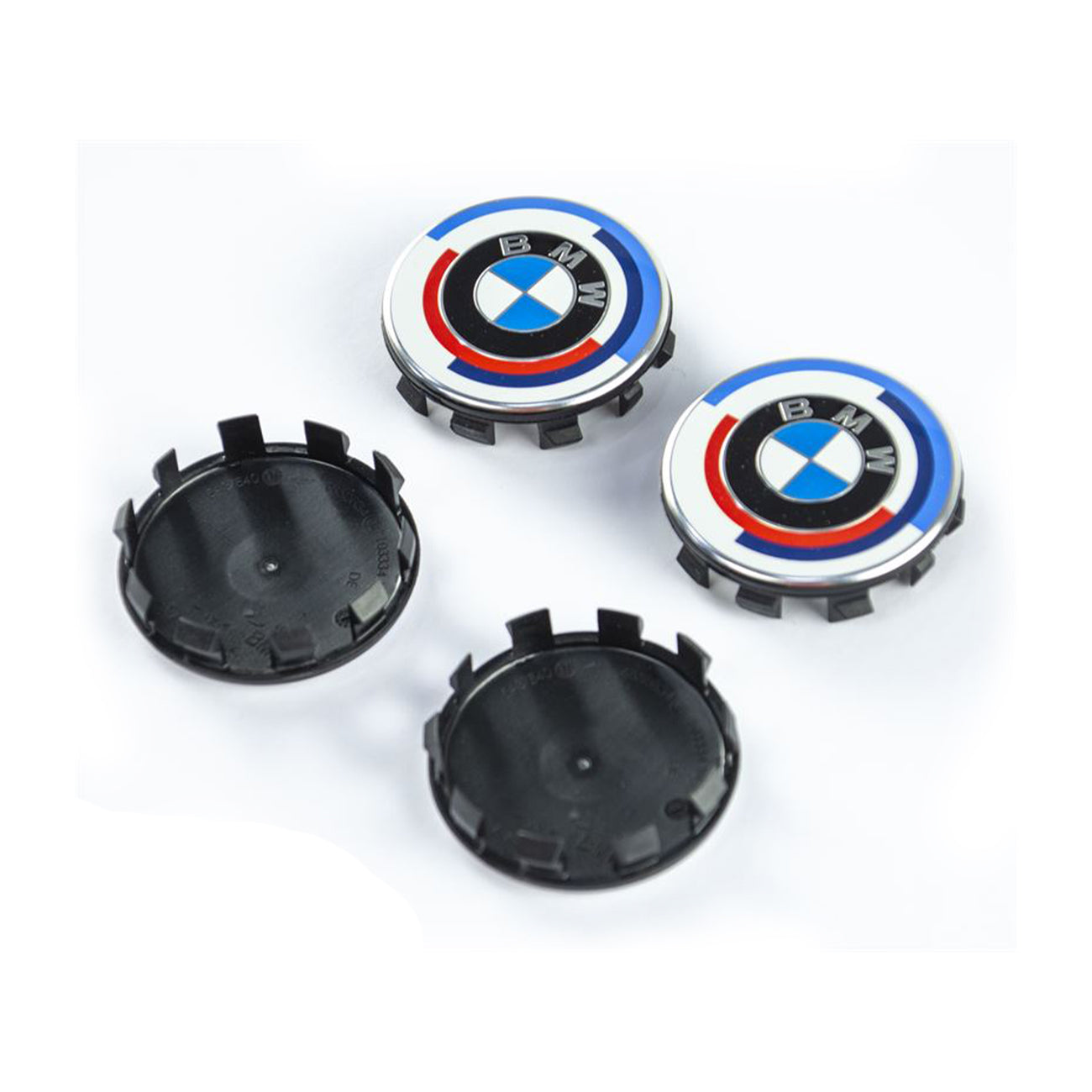 GENUINE BMW M3/M4 50TH ANNIVERSARY HERITAGE CENTRE CAPS 50MM (G80/G82/G83)