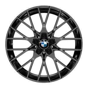 Genuine BMW 788M Alloy Wheels In Jet Black With Grey Diamond Cut Face For BMW F80 M3, F82 M4 & F87 M2