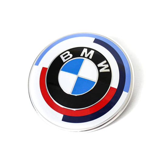 GENUINE BMW M3 50TH ANNIVERSARY HERITAGE FRONT BADGE EMBLEM (G80 M3)