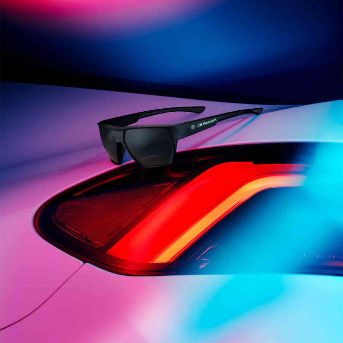 Genuine BMW M Motorsport Sunglasses With Logo Polarised Lenses & Black Frames 80255B308C2