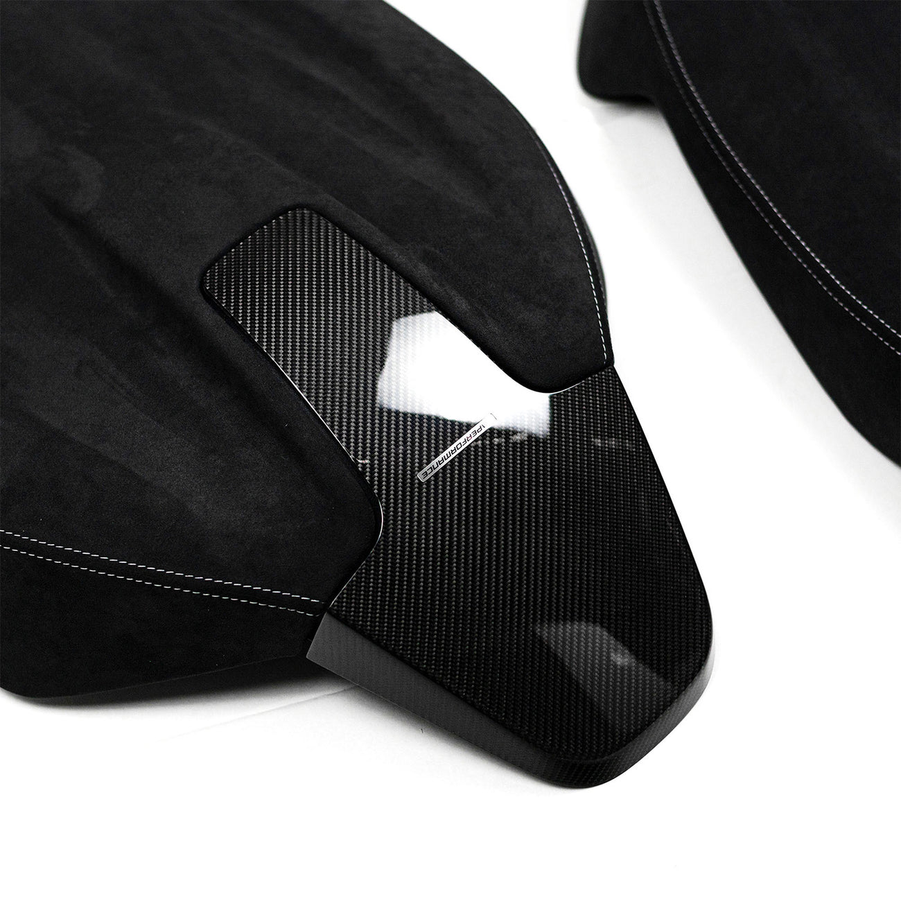 Genuine BMW M Performance G Series Seat Back Covers In Carbon Fibre & Alcantara (4 Door Vehicles)