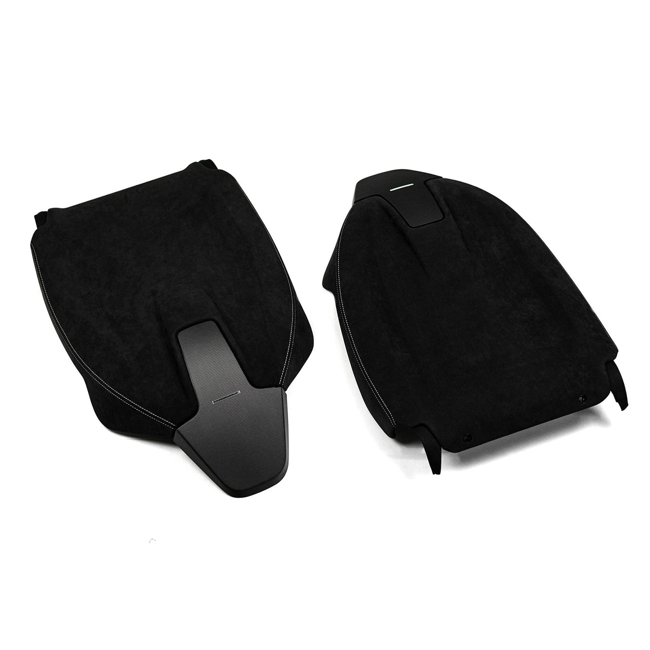 Genuine BMW M Performance G Series Seat Back Covers In Carbon Fibre & Alcantara (4 Door Vehicles)