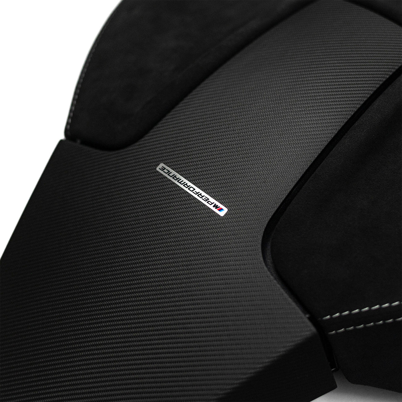 Genuine BMW M Performance G Series Seat Back Covers In Carbon Fibre & Alcantara (4 Door Vehicles)