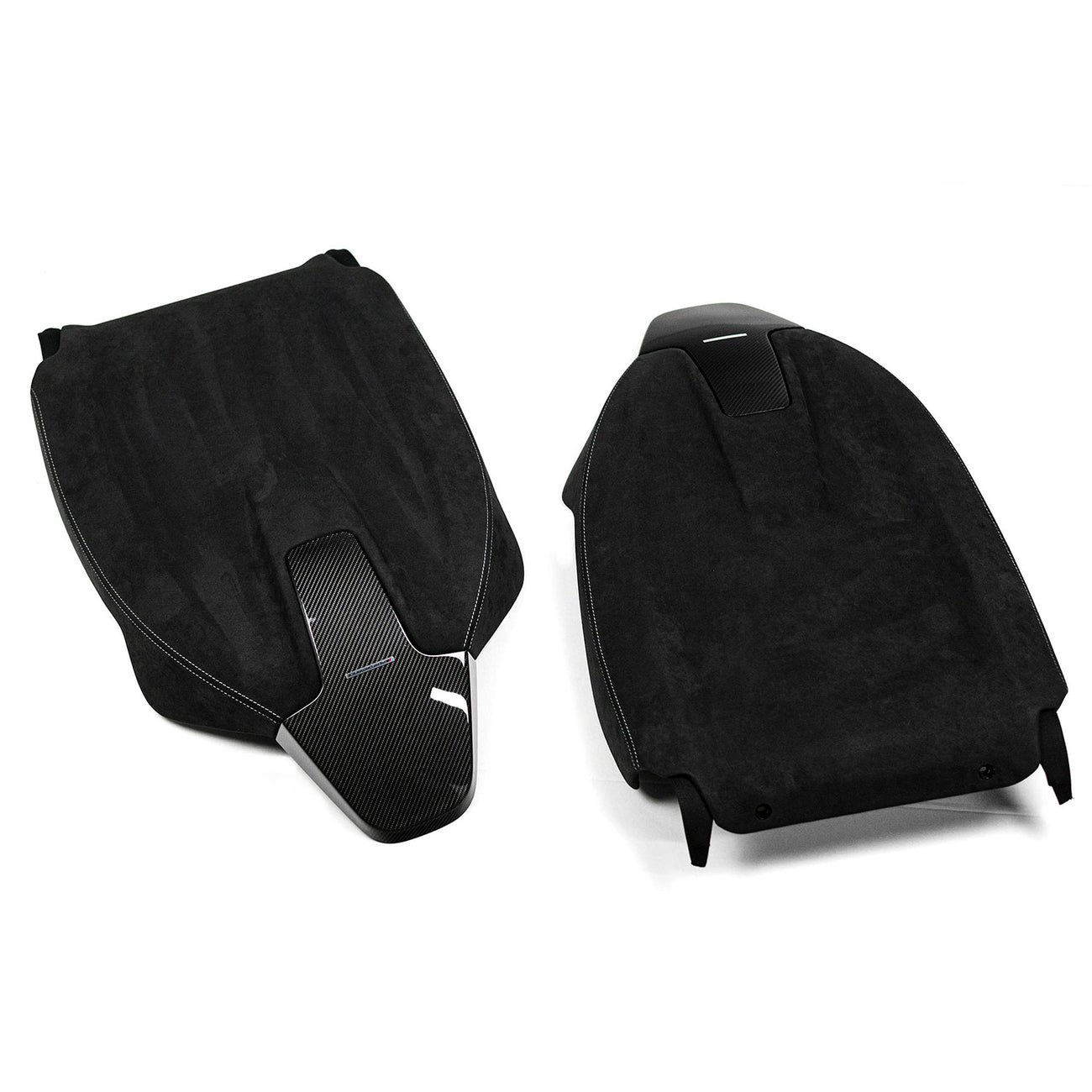 Genuine BMW M Performance G Series Seat Back Covers In Carbon Fibre & Alcantara (4 Door Vehicles)