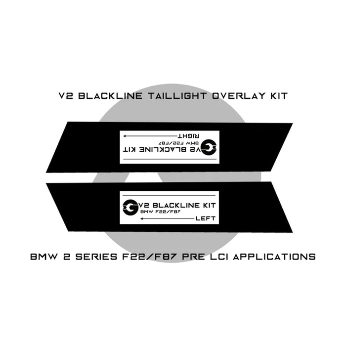 GoldenWrench BMW M2/2 Series Taillight Overlay Kit – F87/F22 LCI