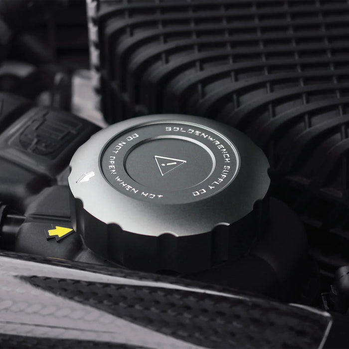 GoldenWrench BMW F Series M Car BLACKLINE Performance Coolant Expansion Tank Cap Cover