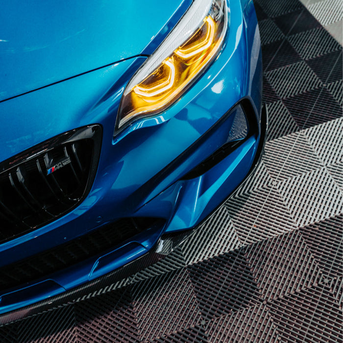 MHC+ BMW M2 Competition Performance Style Front Splitter In Gloss Pre Preg Carbon Fibre – F87C
