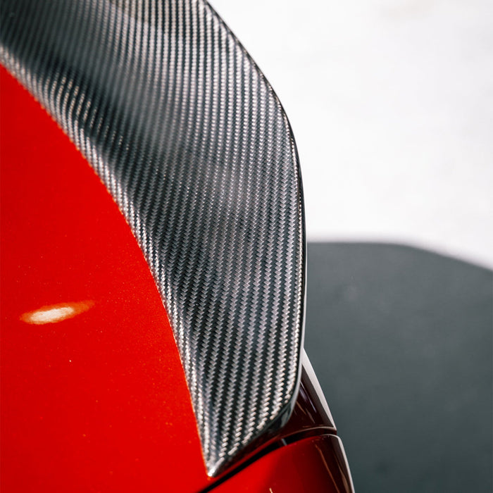 MHC+ BMW M2/2 Series Ducktail Rear Spoiler In Pre Preg Carbon Fibre – F22/F87