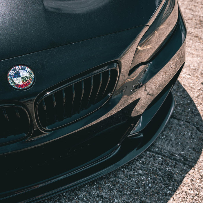 MHC Black BMW M2/2 Series Single Slat Front Grilles In Gloss Black – F87/F22/F23