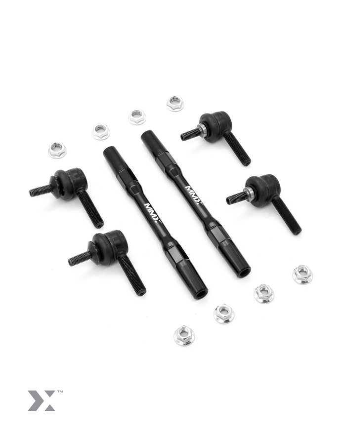 MMX Adjustable Front Drop Links For BMW F80 M3, F82/F83 M4 & F87 M2 – inc Competition