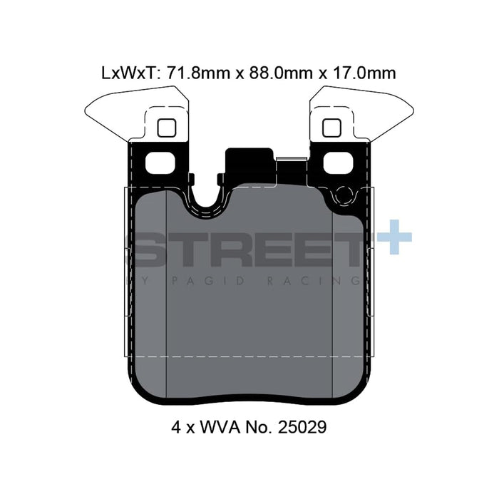 Pagid Street+ Rear Brake Pads For BMW F Series M Cars & M Lites