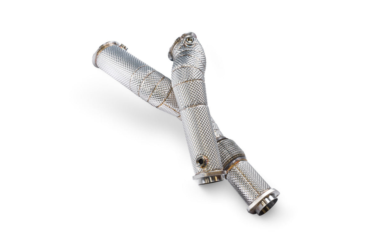 BMW G81 M3 TOURING ROW NON-GPF MODEL 2022 - 2024 DOWNPIPES WITH A HIGH FLOW SPORTS CATALYSTS