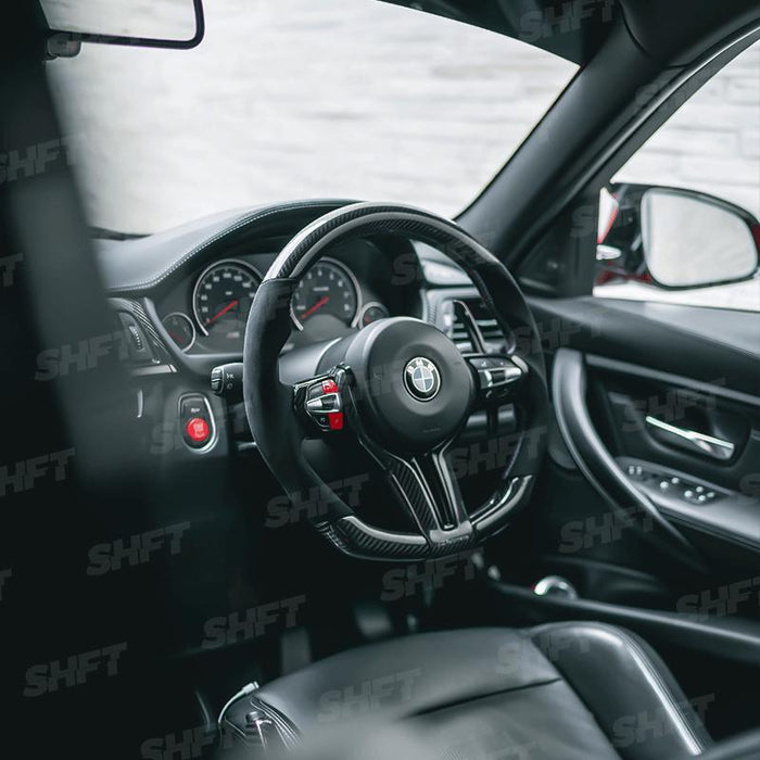 SHFT BMW F Series Automatic Paddle Shifters In Gloss/Matte Carbon Fibre