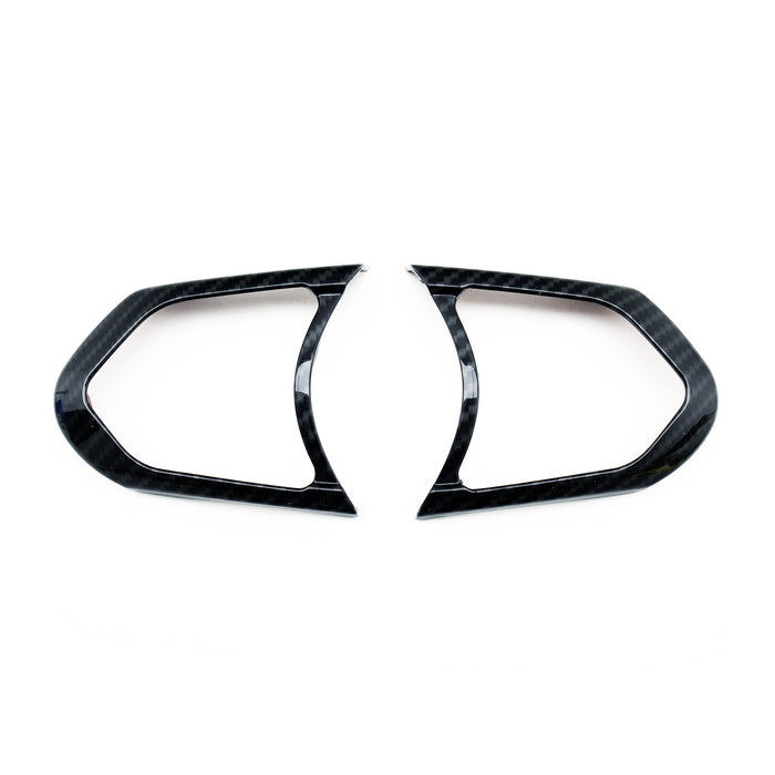 SHFT BMW F Series Steering Wheel Button Trim In Gloss Carbon Fibre Look