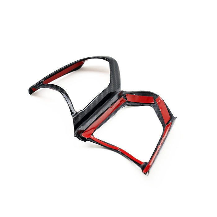 SHFT BMW F Series Steering Wheel Button Trim In Gloss Carbon Fibre Look