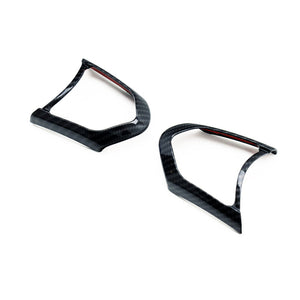 SHFT BMW F Series Steering Wheel Button Trim In Gloss Carbon Fibre Look