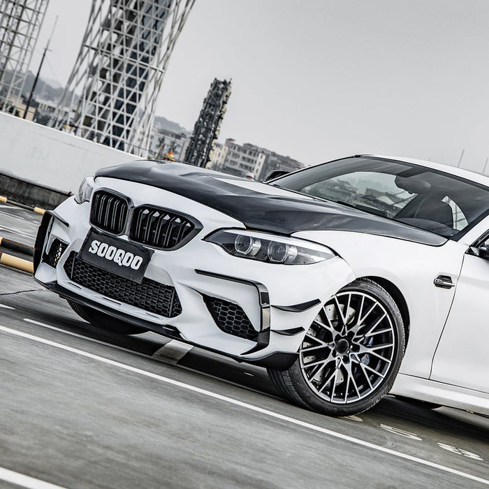 SooQoo BMW F87 M2 Competition Front Duct Trims In Gloss Carbon Fibre