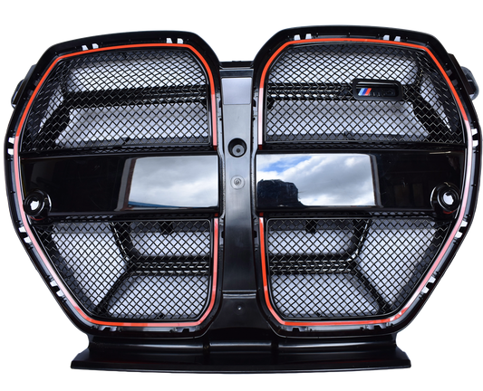 Zunsport Black Front Grille Mesh Set (with CS Badge Cutout) for BMW G8X M3 CS &amp; M4 CS/CSL