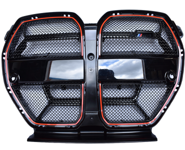Zunsport Black Front Grille Mesh Set (with CS Badge Cutout) for BMW G8X M3 CS & M4 CS/CSL