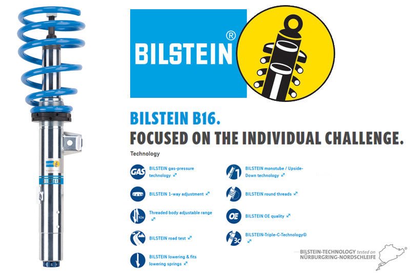 Bilstein B16 PSS10 Coilovers BMW F Series 1 Series M135i M140i 2 Series M235i M240i 3 Series 335i 340i 4 Series 435i 440i