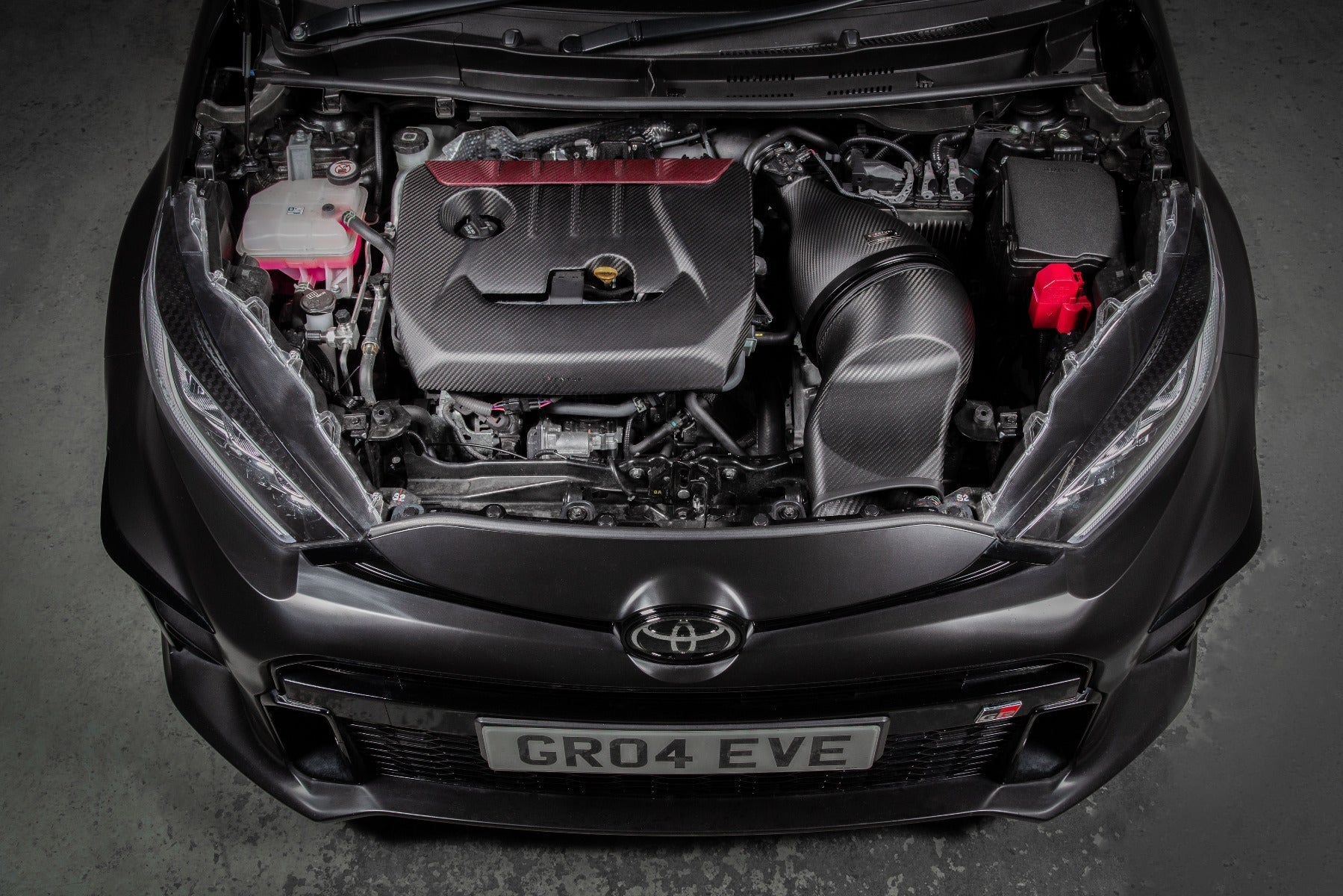 Eventuri Matte Carbon Fibre Engine Cover - Toyota GR Yaris | GR Corolla