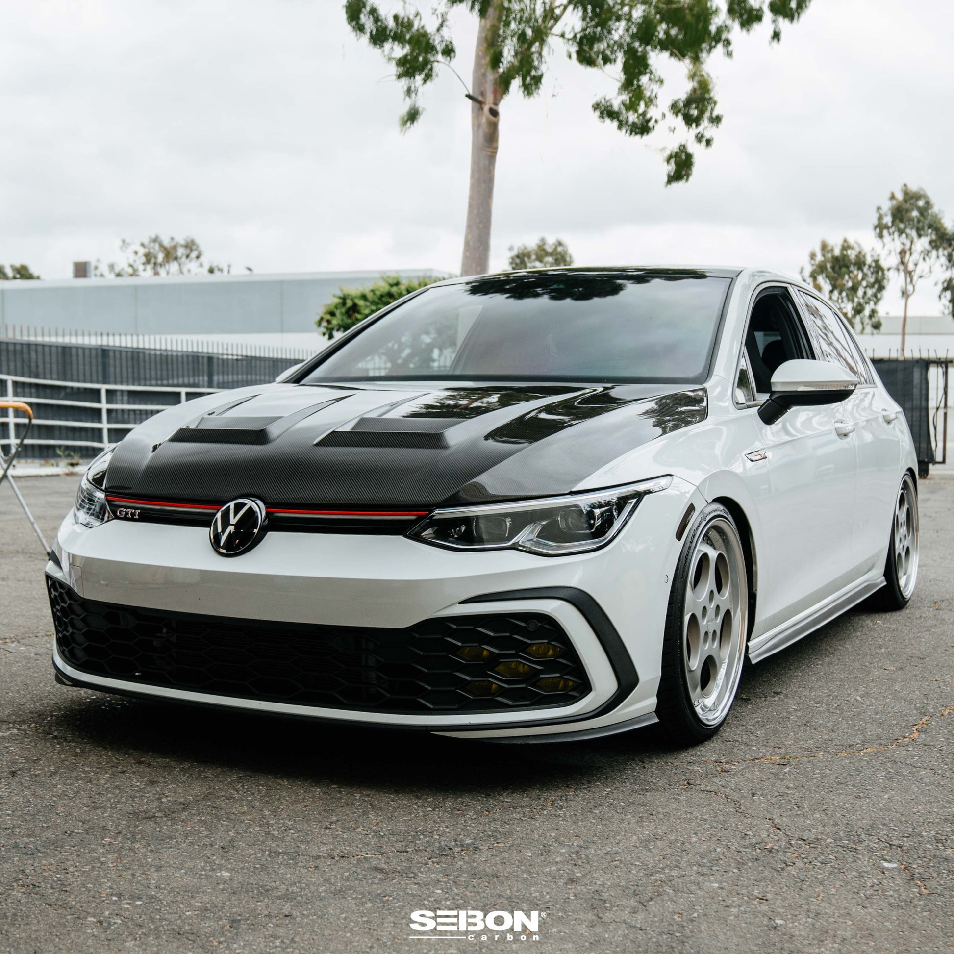 Seibon Carbon DV-Style Carbon Fiber Hood for 2022 VW Golf MK8