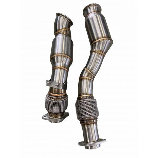 Active Autowerke BMW S58 G80 M3 G82 M4 G87 M2 Downpipes w GESI CAT