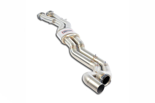 Supersprint Centre Exhaust (Resonated) Oversized Twin Pipe - BMW 3 Series E46 M3 - Evolve Automotive