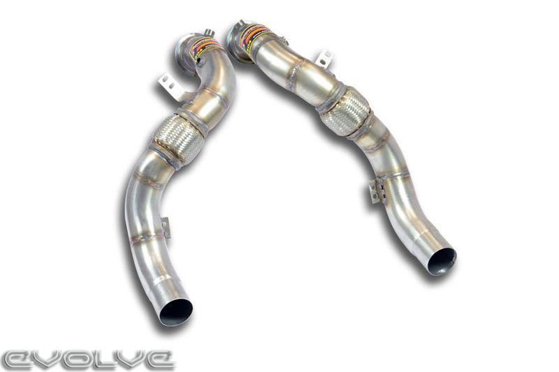 Supersprint Turbo Downpipes With De-Cat - BMW F90 M5 | F91 | F92 | F93 M8 - Evolve Automotive