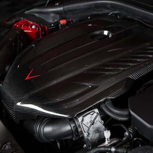 Race haus Engine Cover Eventuri Toyota A90 Supra B58 Black Carbon Engine Cover