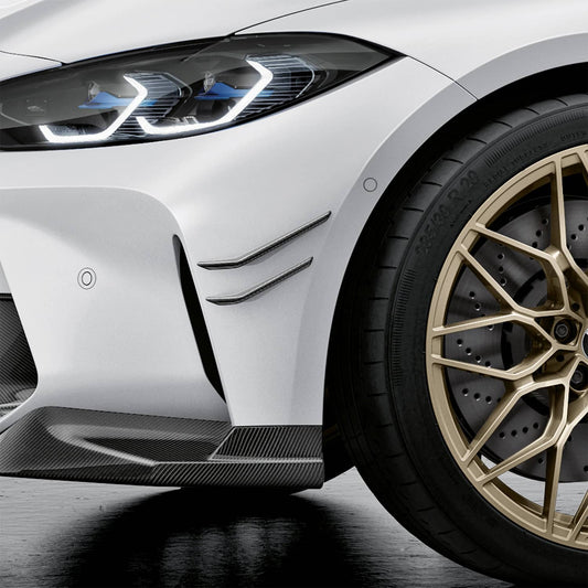 Race haus Canards BMW G8X Genuine M Performance Prepreg Carbon Canards Aero Flicks For BMW G80 M3 / G82 M4