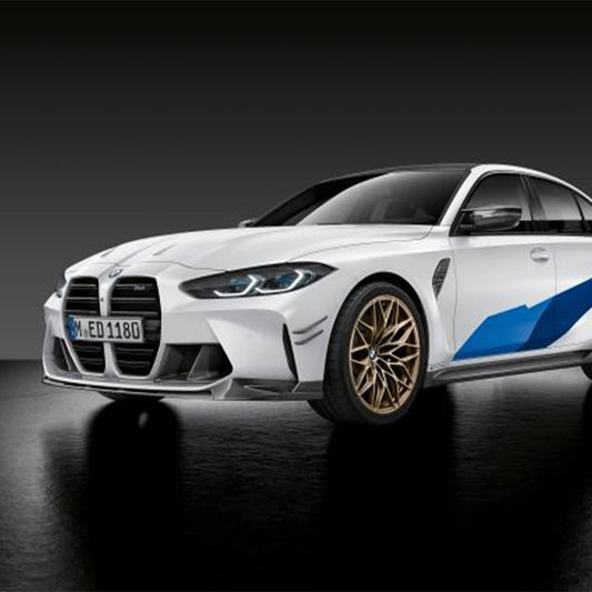 Race haus Side Skirt BMW Genuine M Performance M3 Carbon Side Skirts For G80 In Prepreg Carbon Fibre