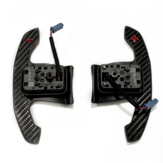 Race haus Paddle Shifter BMW G80 G82 F90 F92 M Performance Genuine Paddle Shifters In Gloss Carbon Fibre