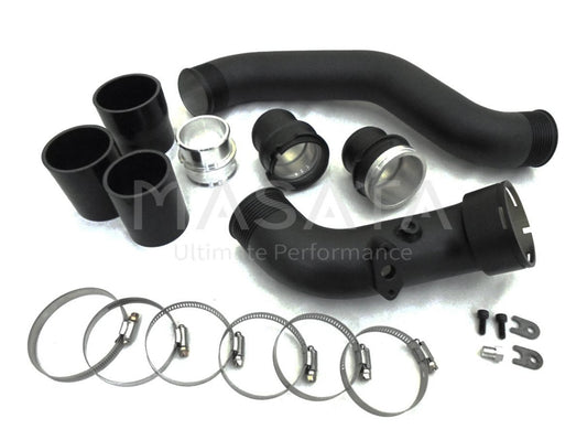 Race haus Piping Kit Masata BMW N47S E81 E82 E87 E88 123d Aluminium Chargepipe & Turbo to Intercooler Pipe
