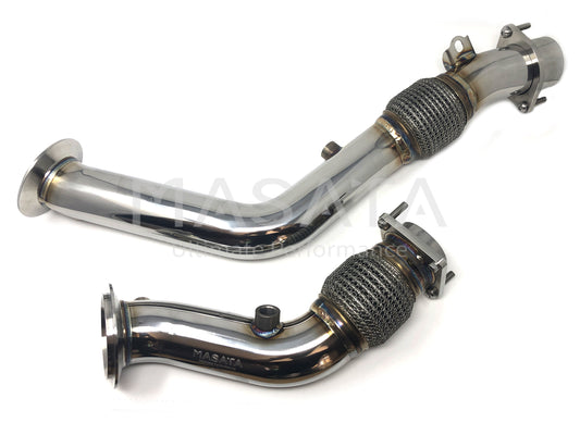 Race haus Downpipes Masata BMW S55 F80 F82 CATLESS DOWNPIPES (M2 COMPETITION, M3 & M4)