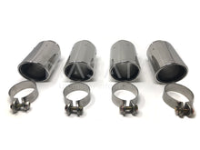  Race haus Exhaust Masata BMW S55 M3 & M4 Angle Cut Exhsut Tips in Silver (9815S)