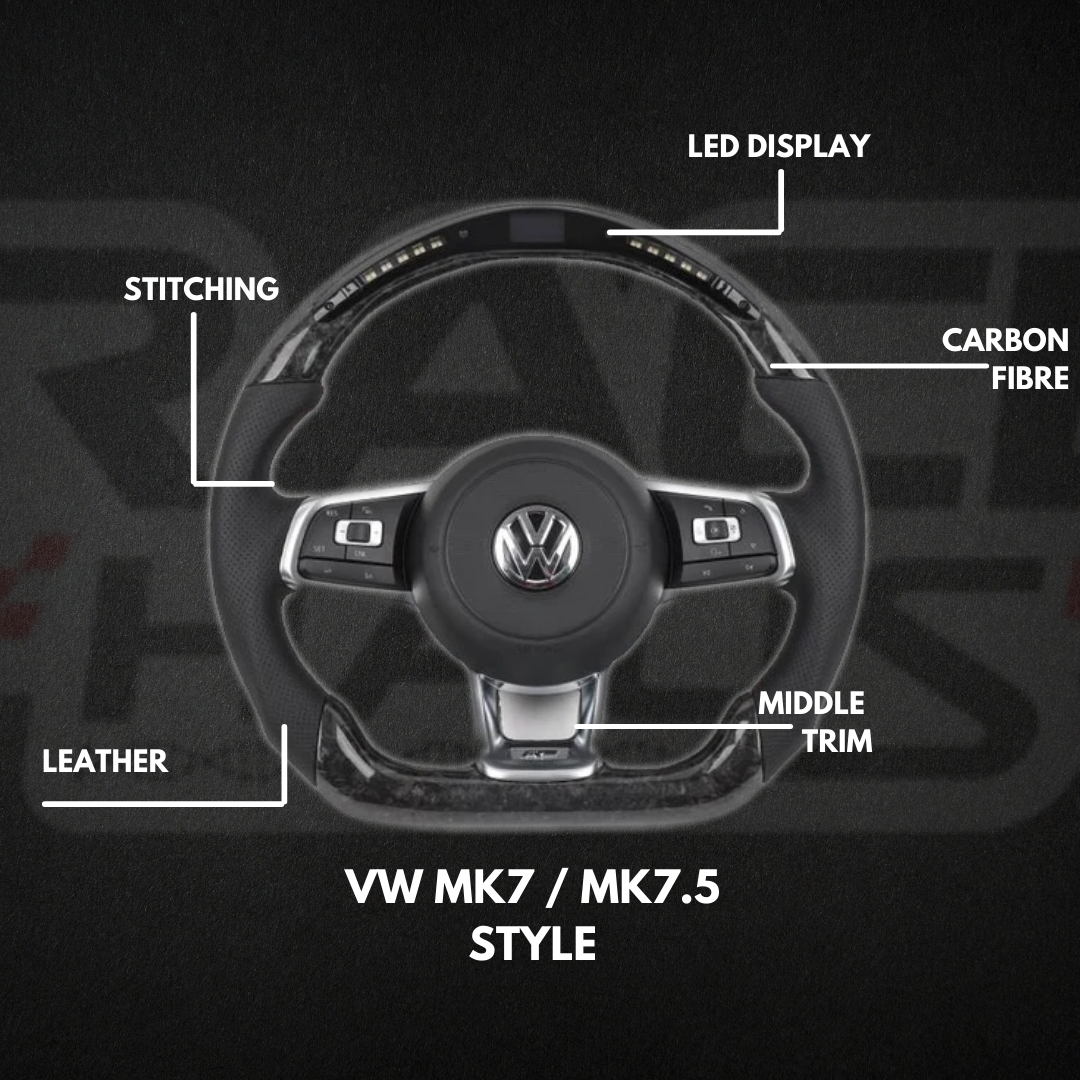Volkswagen MK7 / MK7.5 Customisable Carbon Fibre / Alcantara / LED Ste –  Race haus