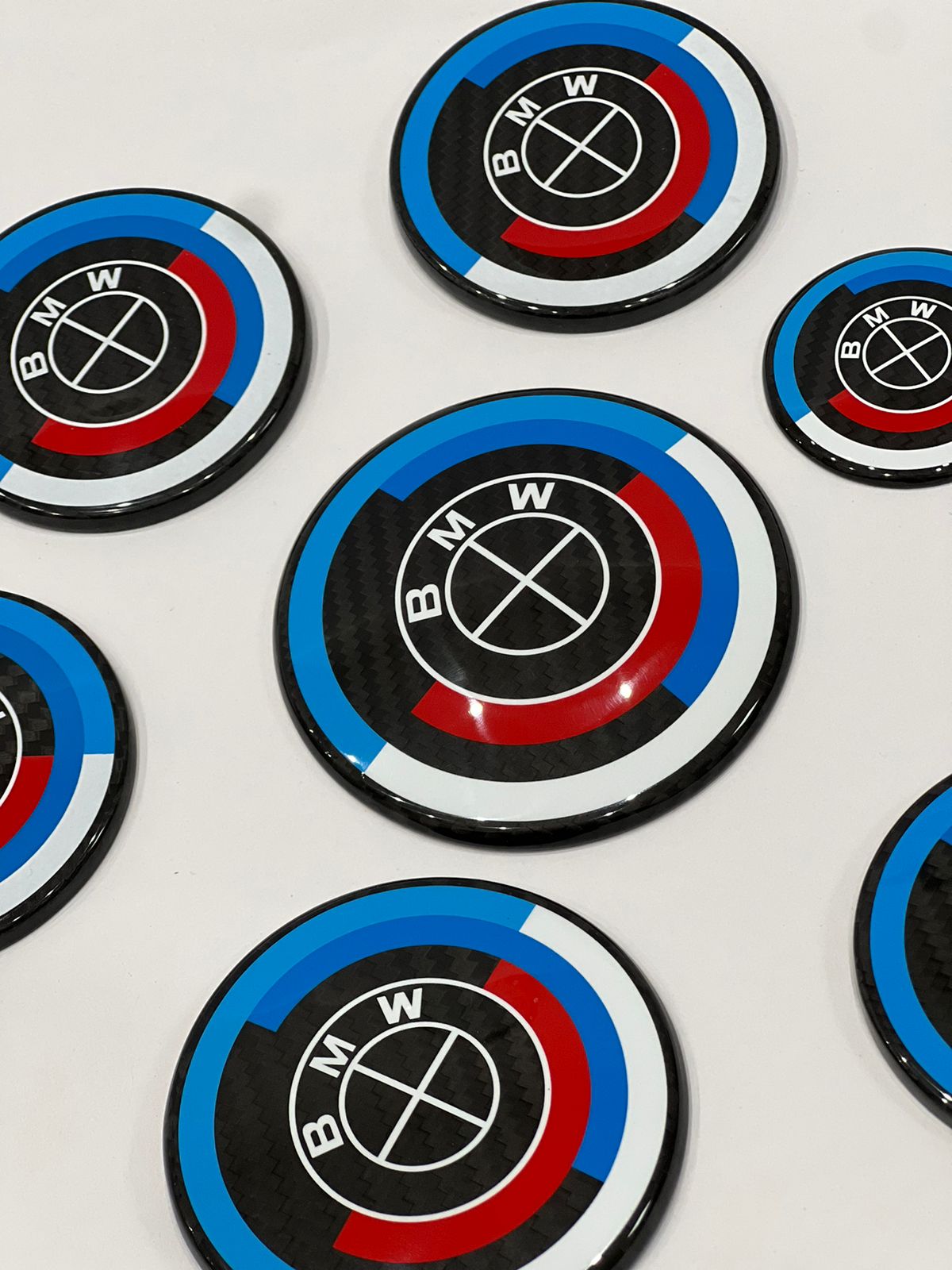 BMW 50th Anniversary Carbon Fiber Emblem Roundel