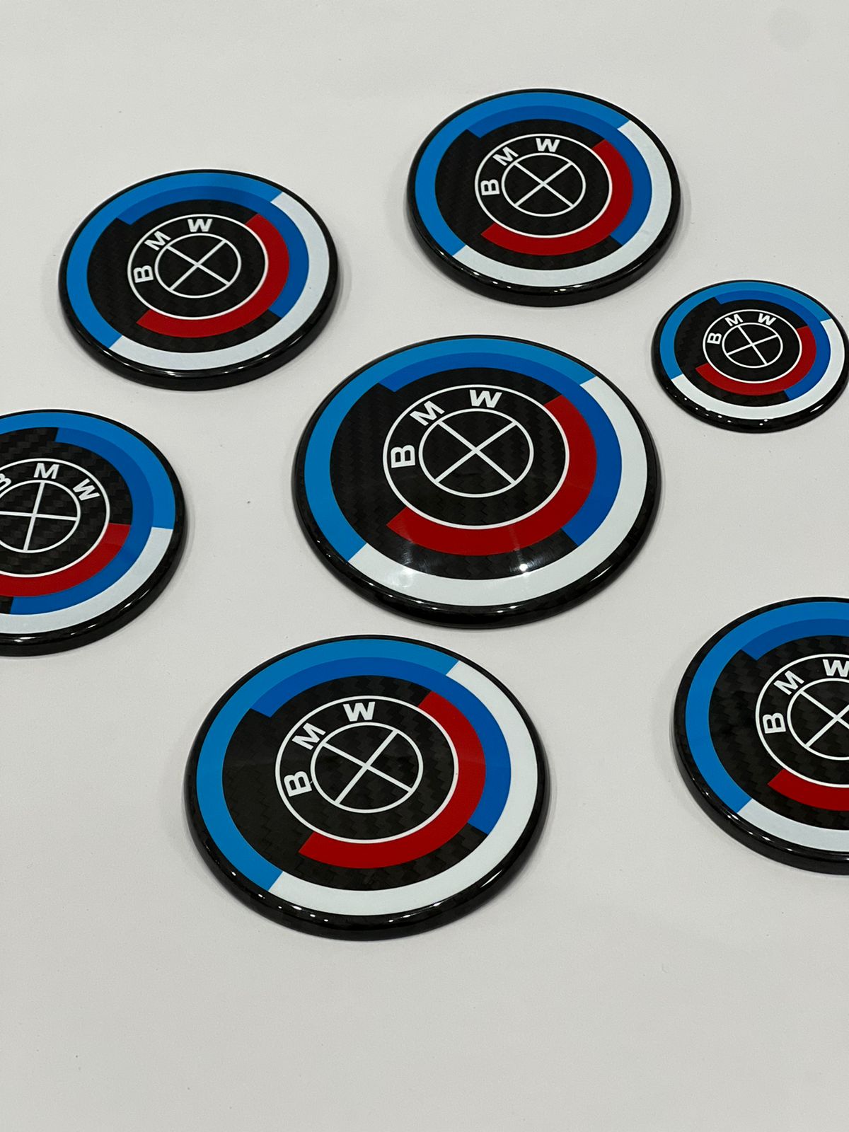 BMW 50th Anniversary Carbon Fiber Emblem Roundel