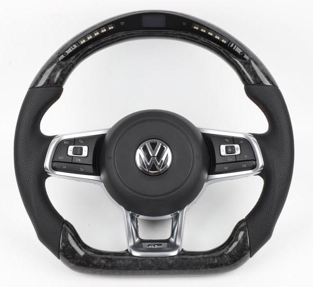  Race haus Steering Wheel Volkswagen MK7 / MK7.5 Customisable Carbon Fibre / Alcantara / LED Steering Wheel