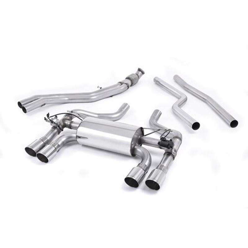 Race haus Exhaust Milltek BMW F87 M2 Cat-Back Hollowtek Twin Valved System